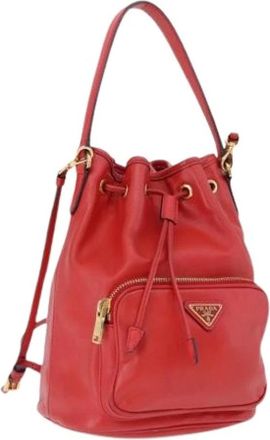 Prada Bolso Cubo Vintage Pre-owned - Pre-owned - Mujer - Rojo - ONE SIZE