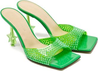 Mach & Mach Sandali Star con decorazione - Verde