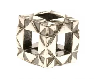 Trollbeads Womens Origami Bead In Silver