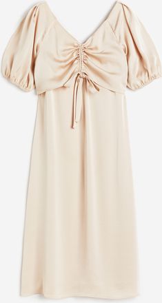 H&M MAMA Stillkleid mit Kordelzugdetail - Beige