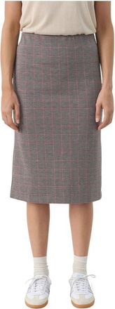 Part Two Rode Ruit Rok Klassieke Stijl - Dames - Midirokken - Bruin - XS - Rokken