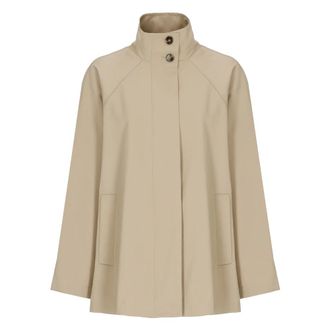 Marella Dames, Jassen, Beige, Maat: S Zijde