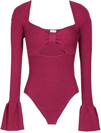 8 by YOOX RIBBED-KNIT LONG-SLEEVE BODYSUIT
