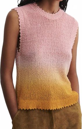 Rachel Comey Santee Sleeveless Top In Melon-Rust