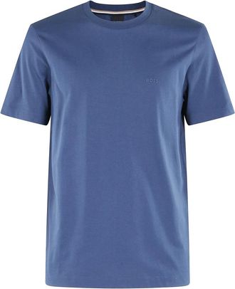 HUGO BOSS Thompson 01 T-Shirt - Heren - T-shirts - Blauw - XL - Katoen - Tops