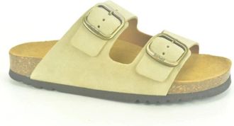 Scholl Beige Daim Muil 2B Sandalen - Dames - Sandalen - Beige - 36 EU - Schoenen