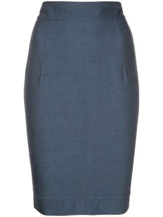 Lethicia Bronstein Midi-kokerrok - Blauw