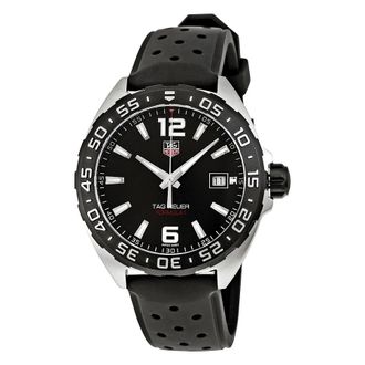 Tag Heuer Pre-owned Tag Heuer Formula 1 Quartz Black Dial Mens Watch THWAZ1110FT8023
