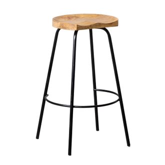 Sklum Pack De 2 Taburetes Altos 75 Cm En Madera Darcko Sklum