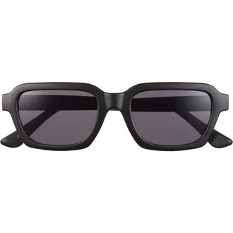 DIFF Eyewear 53mm Chloe Square Sunglasses in Matte Black Grey at Nordstrom Rack