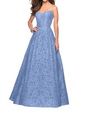La Femme Prom Dress In Cloud Blue