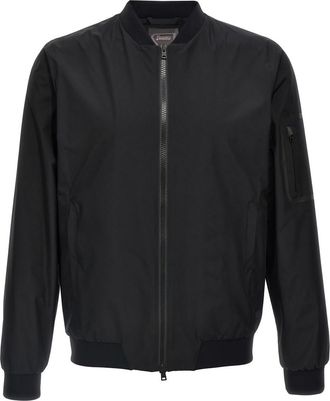 Herno Black Solid Polyester Jacket