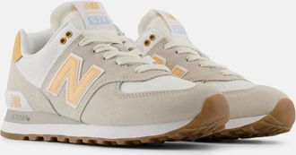 New Balance 574 WL574COR Sneakers Gray Orange Lifestyle Shoes TF9281