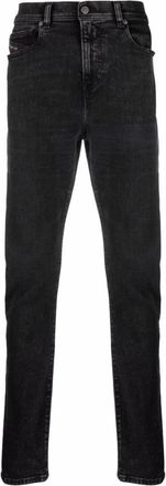 Diesel Casual Rechte Zwarte Jeans - Heren - Slim Fit Jeans - Zwart - W27 L32 - Katoen - Jeans
