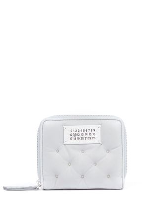 Maison Margiela Compact zip-up wallet - unisex - Lamb Skin - One Size - Grey