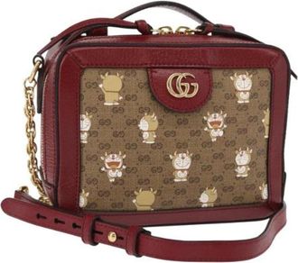 Gucci Pre-owned Canvas Crossbody Tas - Dames - Vintage Schoudertas - Veelkleurig - ONE Size - Vintage