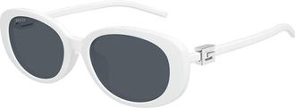 Gucci Ladies Black Oval Sunglasses GG1684SA 006