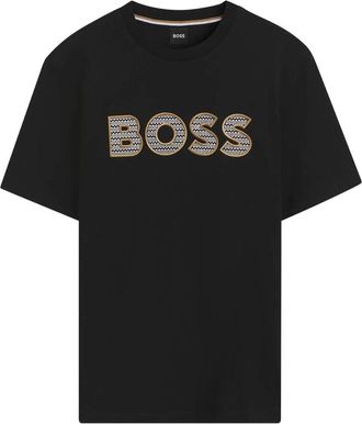 HUGO BOSS Cotton-jersey T-shirt With Logo Artwork