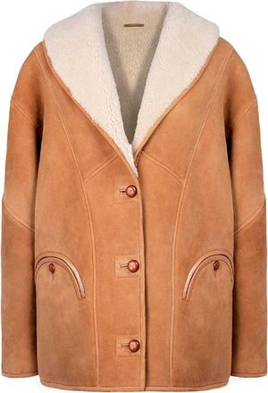 Blaz&eacute; Milano Tatoosh Shearling Coat