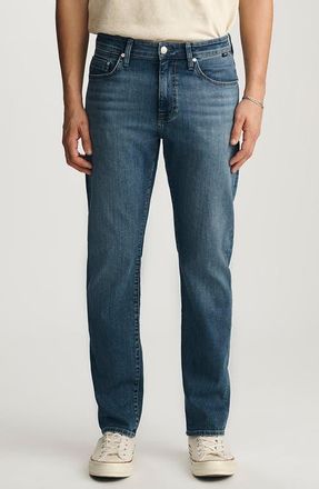 Mavi Zach Straight Leg Jeans in Mid Williamsburg at Nordstrom, Size 34 X 32