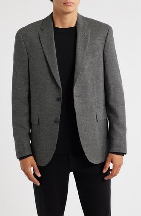AllSaints Ross Slim Fit Sport Coat in Grey at Nordstrom, Size 38 Regular