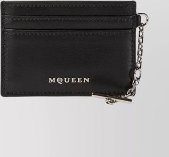 Alexander McQueen leather card holder