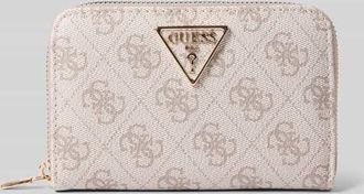 Guess Portemonnaie mit Logo-Applikation Modell Laurel in Taupe, Größe 1
