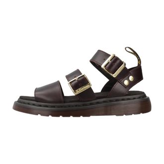 Dr. Martens Flat Sandals, female, Brown, Size: 10 US Gryphon Sandal