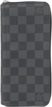 Louis Vuitton Dark Gray Graphite Coated Canvas Long Wallet (Bi-Fold) (Pre-Owned)