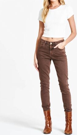 Dear John Denim Gisele Mid Rise Skinny Jean In Dark Oak