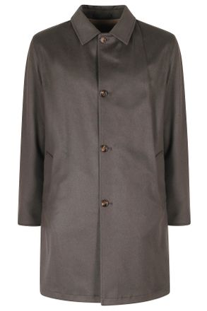 Kired Military Green Double Cash Reversible Cashmere-Blend Parka