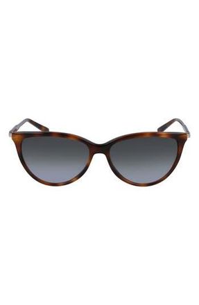 Ferragamo Timeless 5mm Cat Eye Sunglasses in Tortoise at Nordstrom Rack