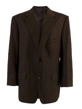 Kilgour Bespoke Tailored Brown Wool Blazer Size XXL