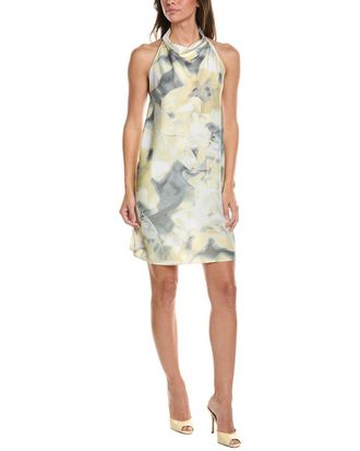 Kenneth Cole Cowled Mock Neck Short Dress
