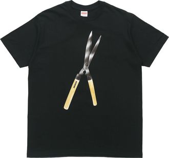 SUPREME SS19 Shears Tee Large Scissors Short Sleeve Unisex Black SUP-SS19-10470
