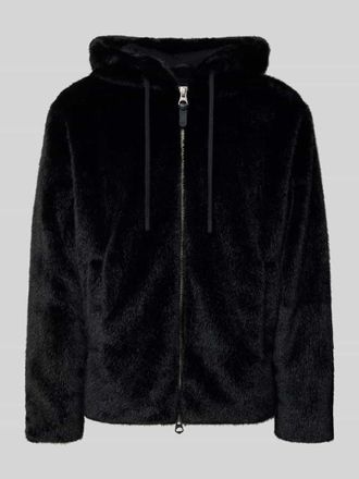 Antony Morato Jacke aus Kunstfell mit Zweiwege-Rei&szlig;verschluss in BLACK, Gr&ouml;&szlig;e 46