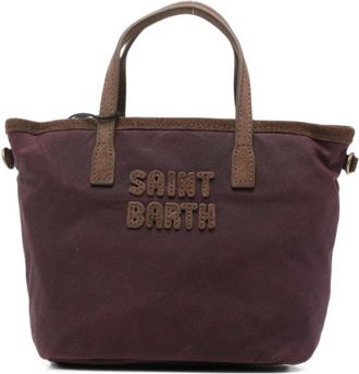 MC2 Saint Barth City Bag Mini Wax - unisex - Tassen - Bruin - Maat: ONE Size