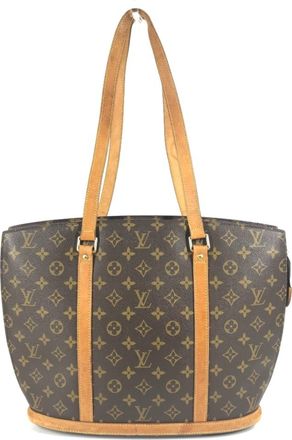 Louis Vuitton Brown Monogram Canvas Shoulder Bag Tote Bag (Pre-Owned)