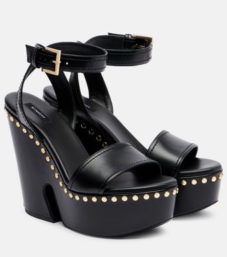 Givenchy Embellished platform leathers sandals