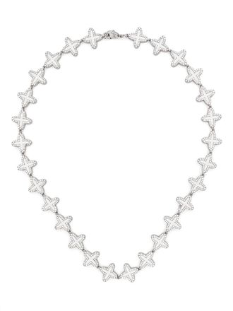 Darkai Halsketting met klaverblad - Zilver