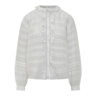 Isabel Marant Peline Blouse - female - Marant &eacute;toile - Blouses - White - S - Blouses & Shirts