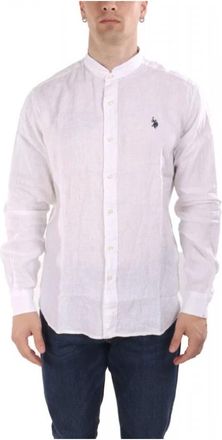 U.S.Polo Association Casual Shirt - Heren - Casual Overhemden - Wit - XL - Katoen - Overhemden
