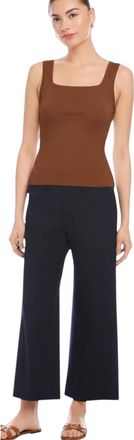 Fifteen Twenty Mindy Square Neck Tank Top In Brown