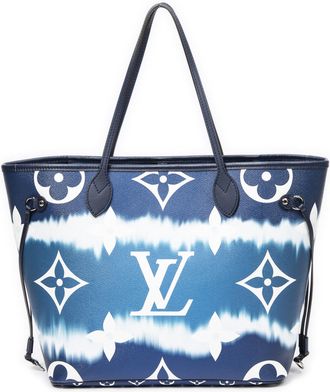 Louis Vuitton Pre-owned Womens Ltd. Ed. Escale Neverfull MM Shoulder Bag - Blue - One Size