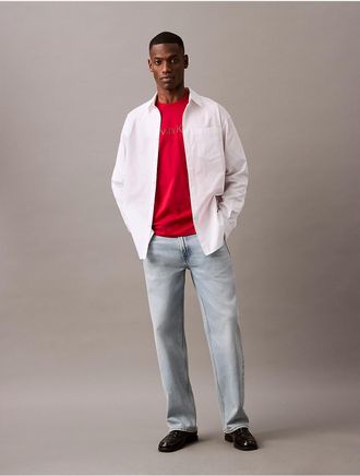 Calvin Klein Jeans Calvin Klein Mens Standard Logo Classic T-Shirt - Red - XL