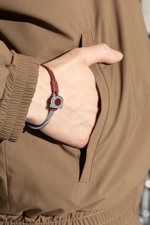 Ferragamo Bracelet With Logo, Mens, Silver