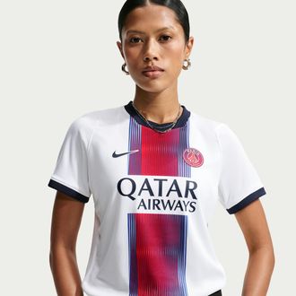 Nike Paris Saint-Germain 2026/27 Stadium Away Nike Womens Dri-FIT Soccer Replica Jersey in White | II1538-101