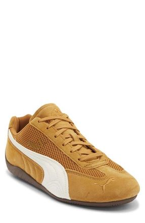 Puma Speedcat Mesh Sneaker in Authentic Gold/Gum at Nordstrom, Size 10.5