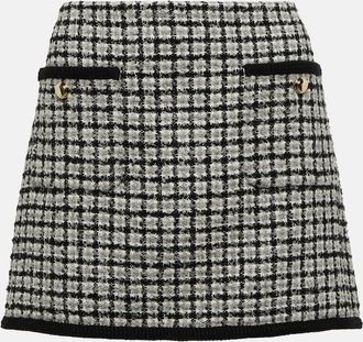 Miu Miu Checked boucle miniskirt