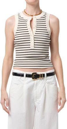 Citizens Of Humanity Caralyn Stripe Cotton Blend Tank in Quartz Stripe at Nordstrom, Size X-Large